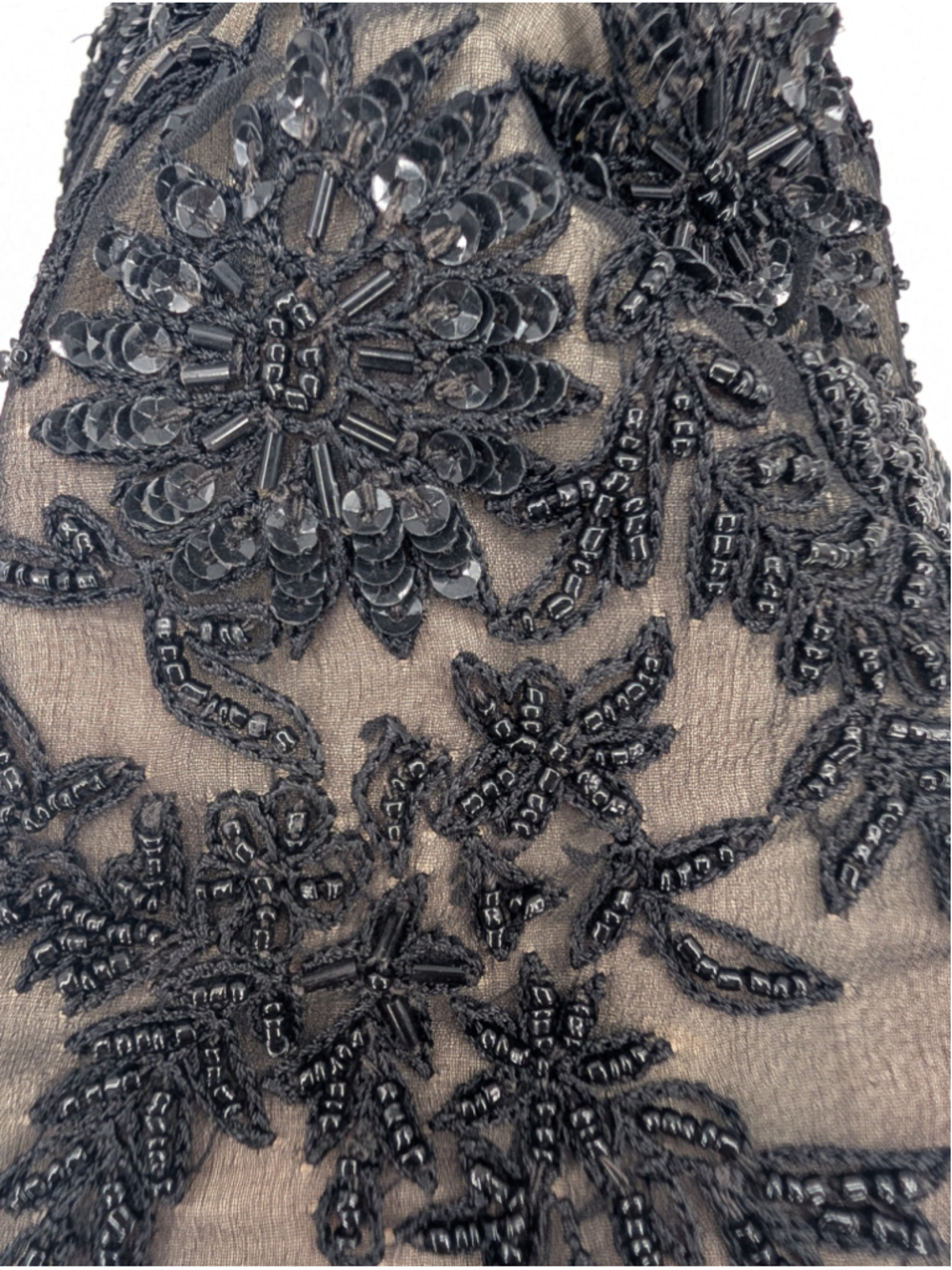 Vintage Adrianna Papell Evening Black Beaded Silk Jacket 90s Size L Y2K Formal - Picture 13 of 16